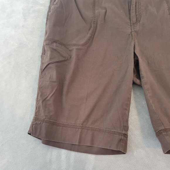 St Johns Bay Womens Shorts 18W Plus Brown Zip Fly Pockets Casual BRO26E - Picture 4 of 10